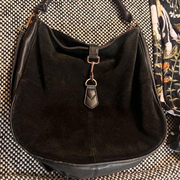 Black Leather Women's Bag - Picture 2 of 4